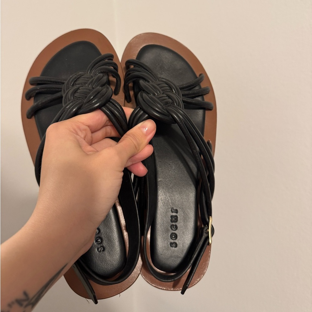 Soeur leather sandals